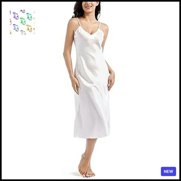 Satin Slip Dress Elegant Minimal Chic Evening Party Wear Adjustable Straps